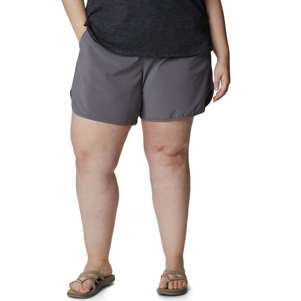 Columbia Women Bogata Bay Stretch Shorts City Grey Plus Size 3X